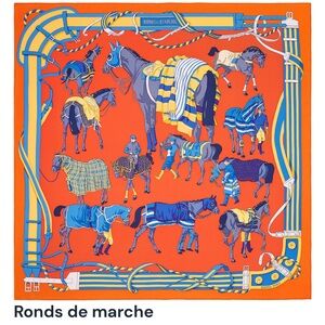 Rond de Marche Hermes silk scarf